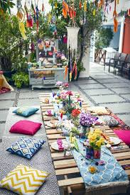 Boho Tribal Birthday Party Kara S Party Ideas Tribal Birthday Party Bohemian Party Decorations Backyard Party