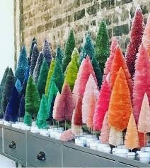 Multi Color Christmas Tree Mantle Rainbows Christmas Retro Christmas Vintage Christmas