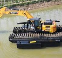 Customized Amphibious Excavator For Wetland Swamp River ...