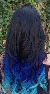 Blue and pink like you won't believe: Blue Ombre Hair Shared By Ravennash9 On We Heart It