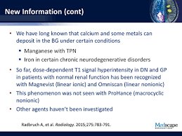 Assessing Gadolinium Based Contrast Agents In Mri In The