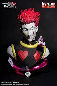 In hunter x hunter, if hisoka saw meruem or even the one of the royal guards, how would he react? Animefanshop De Hisoka Hunter X Hunter Buste Taka Corp
