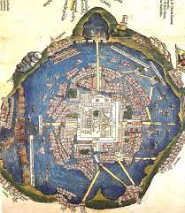 Embed map of tenochtitlan into your website. Tenochtitlan Before The Spaniards Destroyed It And Built Mexico City On Top Of It Ancient Maps Map Art Antique Maps