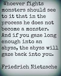 And if you gaze long enough into an abyss, the abyss will gaze back into you. If You Gaze Into The Abyss Tumblr Quotations Inspirational Quotes Words Of Wisdom