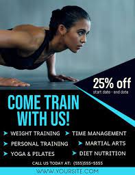 Gym Advertisement Gym Advertising Fitness Flyer Workout Posters
