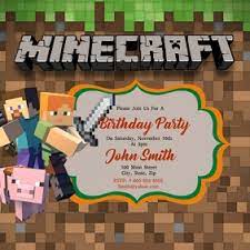 Free shipping on orders over $25 shipped by amazon. 7 220 Minecraft Birthday Customizable Design Templates Postermywall