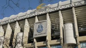 Real madrid club de fútbol, commonly referred to as real madrid, is a spanish professional football club based in madrid. Santiago Bernabeu Stadium And Real Madrid Logo In Spain Stock Footage Video Of Madrid Team 144017358