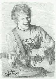Black And White Pencil Drawings Easy Ed Sheeran Singing Playing Guitar Cool Easy Drawings Black White Pencil Sketch In 2020 Cool Drawings Draw On Photos Drawings