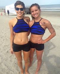 And alexandra daddario maintained her toned figure as she was seen wearing a form fitting ensemble at. Alex And Her Stunt Double For Baywatch Alexandradaddario