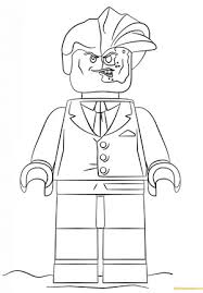 Starting from harvey dent's first appearance in detective comics #66, the deformed portion of dent's face was traditionally green for decades. Lego Joker Coloring Pages