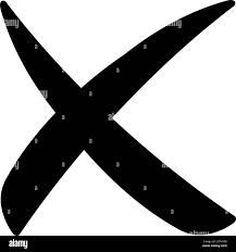 X symbol Black and White Stock Photos & Images - Alamy