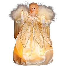 Black Angel Christmas Tree Topper Walmart Kurt Adler 10 Light 9 Ivory And Gold Angel Treetop Walmart Com Lighted Angel Tree Topper Angel Tree Topper Lighted Tree Topper