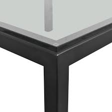 Our classic parsons coffee table features a recycled natural steel base with subtle weld marks that make each piece unique and showcase the craftsmanship of the minnesota artisans who build each one by hand. 60 Off Crate Barrel Crate Barrel Parsons Square Coffee Table Tables