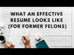 For example, a professor's resume will look completely different than a sales professional's resume. Resume Examples For Felons Jobs Ecityworks
