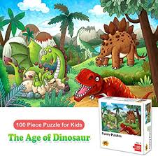 Get it tomorrow, apr 28. Amazon Com 100 Piece Jigsaw Puzzles For Kids Ages 4 8 The Age Of Dinosaur Puzzles For Toddler Children Learning Educational Puzzles Toys For Boys And Girls Toys Games