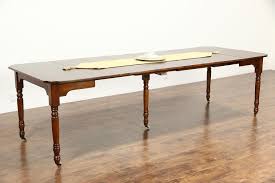 A Victorian Period Dining Table From About 1890 Is Solid Walnut And Has Six 12 Leaves The Restored Finish Is In Excelle Dining Table Walnut Dining Table Table