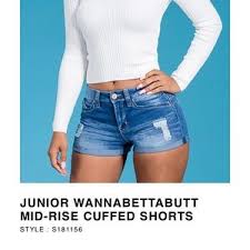 ymi wanna better butt shorts mid rise destroyed