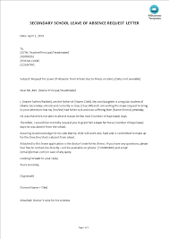 It will also help you to easily understand the correct way and format of writing a leave application with its. Telecharger Gratuit Sample Letter For Leave Secondary School