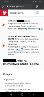 Informacja o tym, czy pacjent jest na kwarantannie lub izolacji domowej jest już dostępna na internetowym koncie pacjenta. Trzy Tygodnie Z Koronawirusem Czyli Jak Panstwo Izoluje Zdrowych