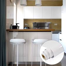 Plus, create a wish list with a wedding or gift registry. Buy Yenhome Vinyl Contact Paper Waterproof 60cm X 5m Glossy White Removable Peel And Stick Wallpaper Table Drawer And Shelf Liner Self Adhesive Contact Paper For Kitchen Cabinets Cover Online At Low