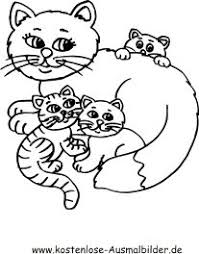 Ausmalbild Katzenfamilie 131 Malvorlage Katzen Ausmalbilder