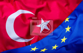 Flaga turcji flaga narodowa karagül deri, flaga, bayrağı, rysunek png. Flagi Turcji I Unii Europejskiej Turcja Flaga I Flaga Ue Swiat Fototapeta Fototapety Dyplomacja Tlumaczenie Jednosc Myloview Pl