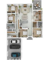 Bukan sekedar memenuhi aspek fungsi tetapi memiliki nilai estetis didalam rumah. 41 Inspirasi Baru Desain Rumah 3 Kamar Tidur Dan Mushola 3d