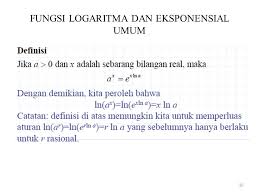 Yakin sudah menguasai logaritma dengan segala sifat persamaan dan tidak persamaannya? Fungsi Invers Eksponensial Logaritma Dan Trigonometri Ppt Download