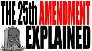 The 25th amendment is the law. The Constitution Of The United States Amendment 25 25th Amendment Presidential Disability And Succession Hobnob Blog