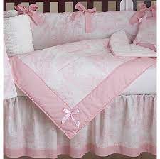 Crib bedding to complete the perfect nursery by carousel designs. Pink Toile 9 Piece Crib Bedding Collection