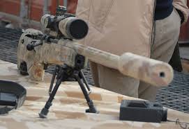 It is chambered for a powerful.338 lapua magnum cartridge. Accuracy International L115