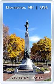 Acrylic Fridge Magnet United States New Hampshire Victory Park Manchester New Hampshire Hampshire Manchester