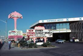 The Flamingo Hilton Hotel In Las Vegas C 1977 Free Champagne With Sunday Brunch Las Vegas Hilton Las Vegas Photos Las Vegas Hotels