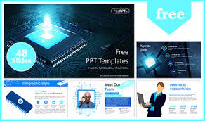 Mengganti background powerpoint dengan model lainnya. Free Computers Powerpoint Template Design