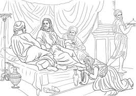 In john chapter 13 jesus is almost ready for the crucifixion but he still has more to teach the disciples. Jesus Washing Feet Coloring Page Scenery Mountains