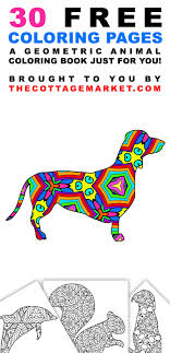 Maybe you would like to learn more about one of these? 30 Free Printable Geometric Animal Coloring Pages The Cottage Market