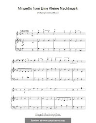 моцарт маленькая ночная серенада ноты для скрипки и фортепиано Noty Skripki Mocart Nochnaya Serenada
