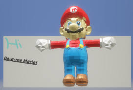 Its A Me Mario From Paint 3d I Will Try To Upload More Things More Often Painting Hello Everyone Mario Characters