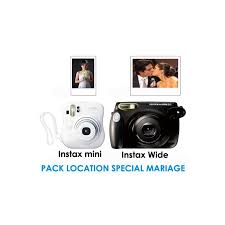 Des clics photos met en location le polaroid studio express. Pack Location Instax Special Mariage