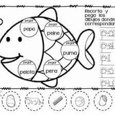 Material didáctico para preescolar por canva. Material Interactivo Para Trabajar Las Silabas Para Preescolar Y Primaria Cuadernillo De S Classroom Learning Centers Education Skills First Grade Worksheets