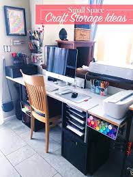 Cricut craft room comes with a font & basic shape cartridge as well as a bunch of mini projects and symbol cartridges. Small Space Craft Room Storage Ideas 100 Directions