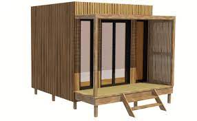 Laissons, laissons, entrer le soleil. Studio De Jardin Cube 11m2 En Bois Sans Permis De Construire Greenkub
