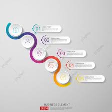 infographics timeline design template vector with 3d paper