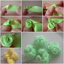How To Make Mini Ribbon Roses Diy Tutorial Instructions Ribbon Flowers Diy Ribbon Flower Tutorial Fabric Flower Tutorial