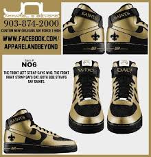 Black Air Force 1s Memes Custom New Orleans Saints Air Force One High Top Team Colors Edition 229 Tax Item No6 Call 903 874 2000 Or 888 New Orleans Saints Apparel New Orleans Saints