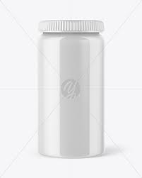 Glossy Plastic Bottle Mockup In Bottle Mockups On Yellow Images Object Mockups