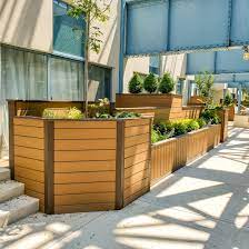Spacing the boards apart with a nail should be sufficient to allow good drainage. Use Composite Decking To Make Durable Planter Boxes Tague Lumber