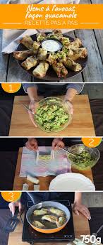 Nems A L Avocat Facon Guacamole Recette Nems Recettes De Cuisine Guacamole Recette