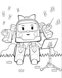 Robocar Poli Coloring Pages To Teach Road Safety For Kids Coloring Pages Coloring Pages Coloring Books Robocar Poli
