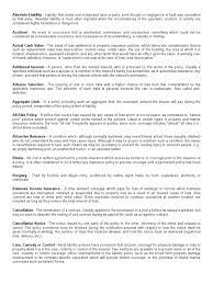 For example, to get help with the terms automobile liability. Insurance Terms Reinsurance Insurance